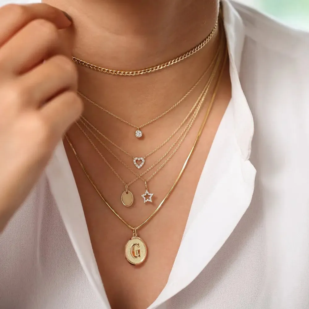 0.10CTW Mini Diamond Hear Necklace