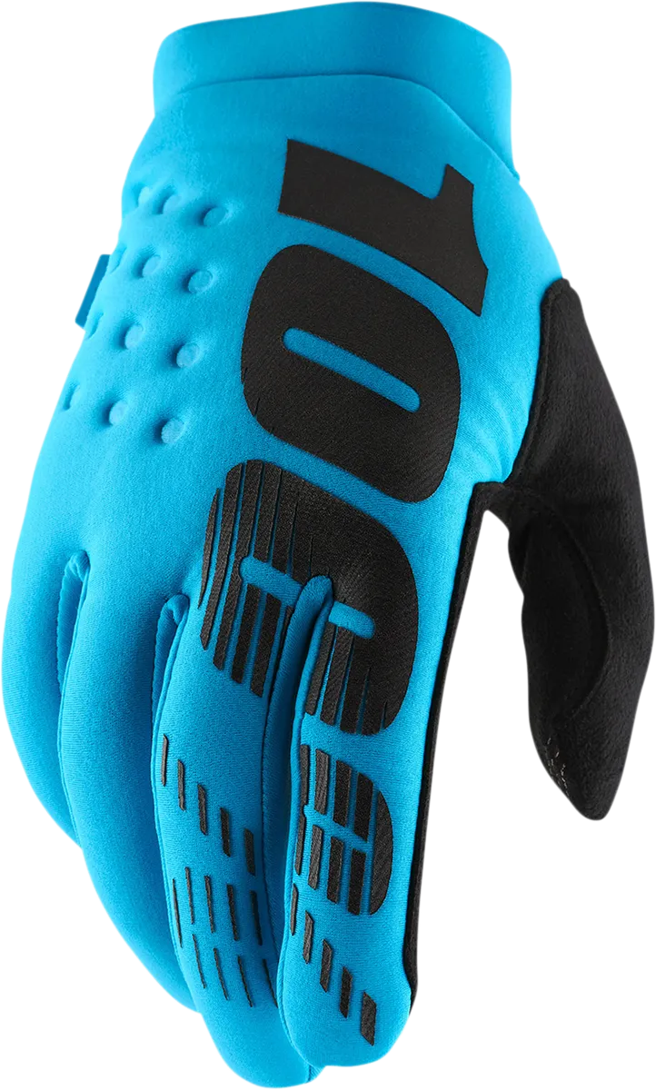 100% Brisker Gloves - Turquoise - Small 10003-00035
