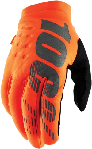 100% Youth Brisker Gloves - Orange/Black - XL 10004-00007