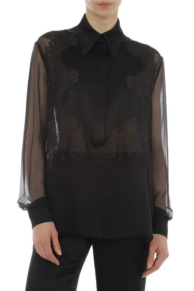 ABF-A02256 BLACK LACE BLOUSE