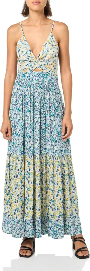 Angie Women's Peekaboo Tiered Maxi Dress