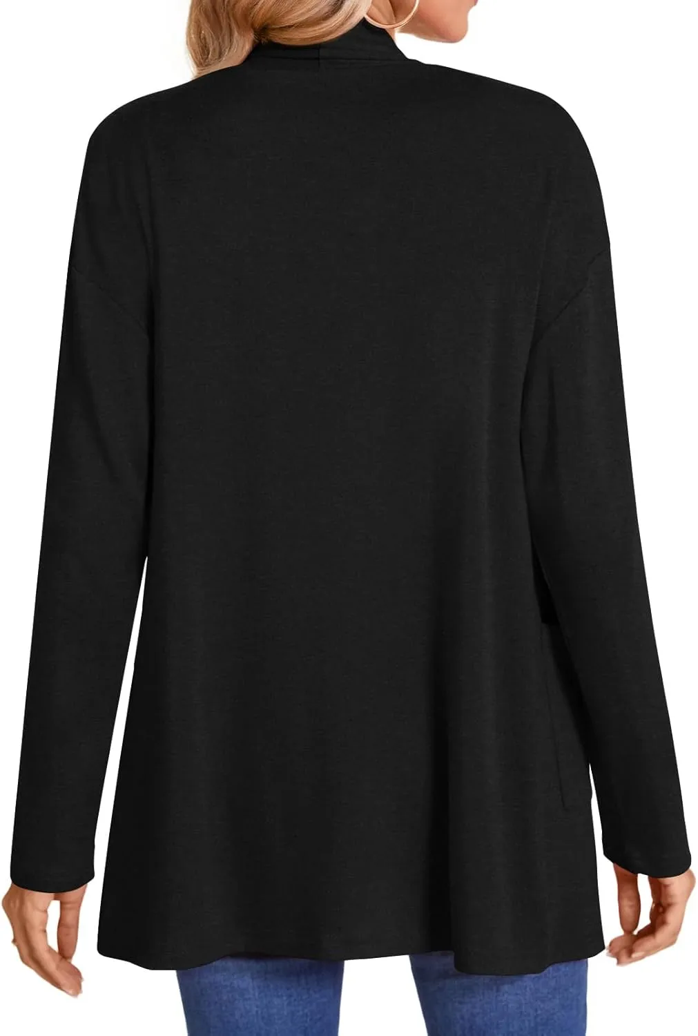 Anymiss Womens Lightweight Cardigan Sweaters with Pockets Long Sleeve Plus Size Jackets M-4XL