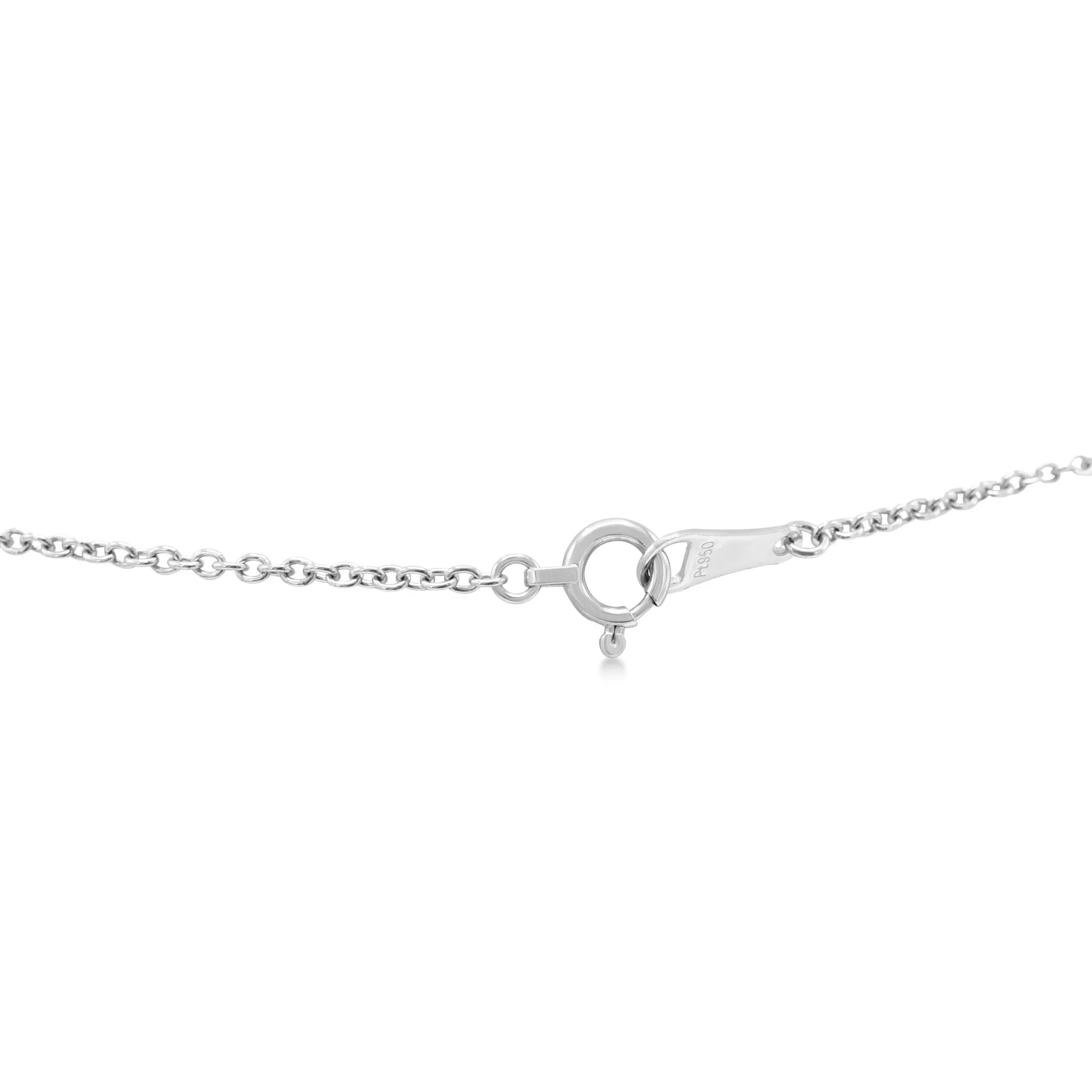 Brilliant Cut Diamond Cross Pendant On Necklace - Platinum