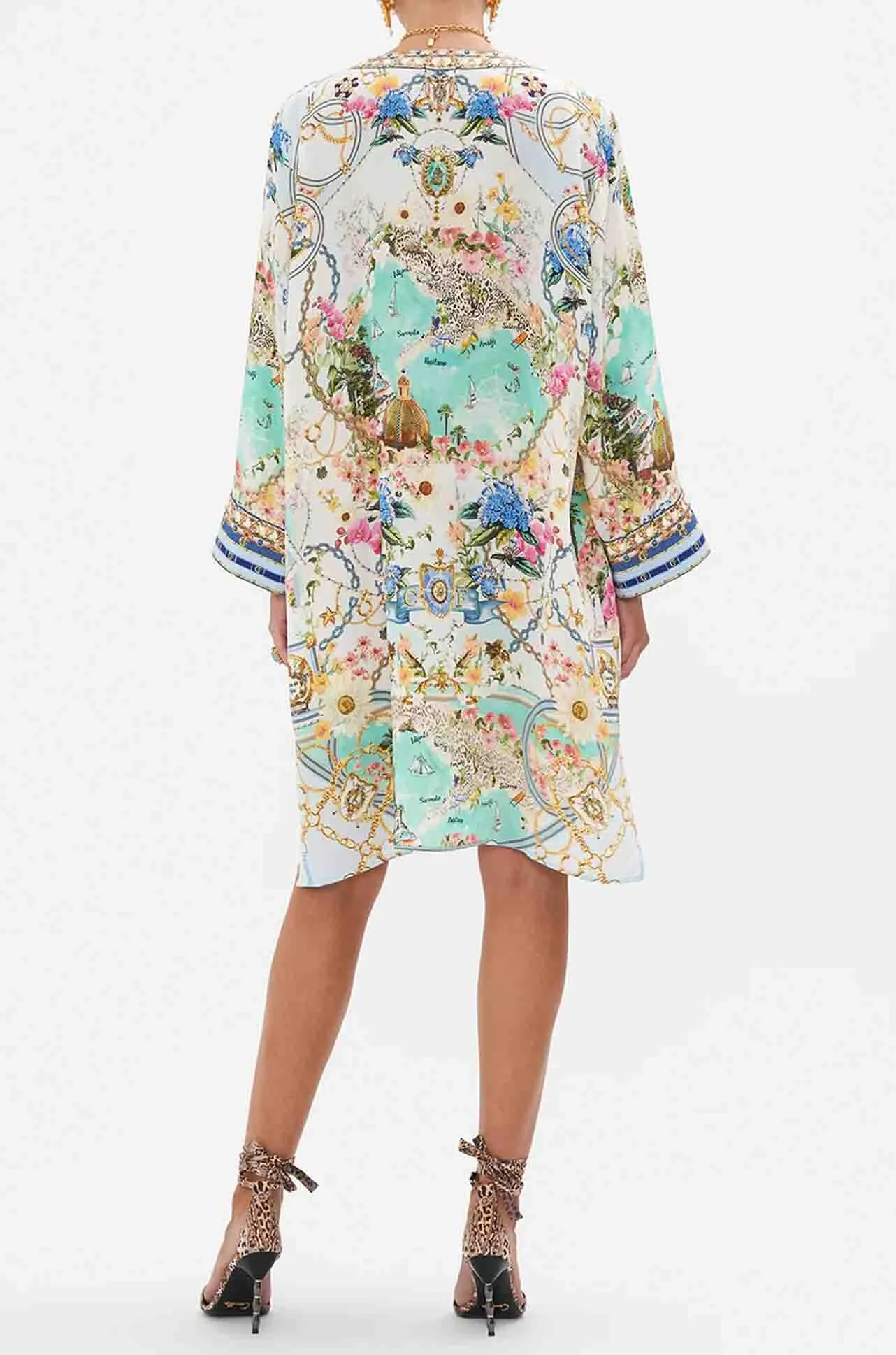 Camilla - Amalfi Lullaby Metal Eyelet Kaftan