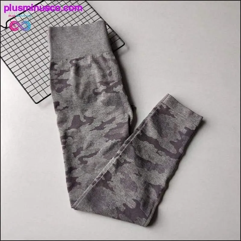 Camouflage High Waisted Yoga Pants Gym Camo Seamless