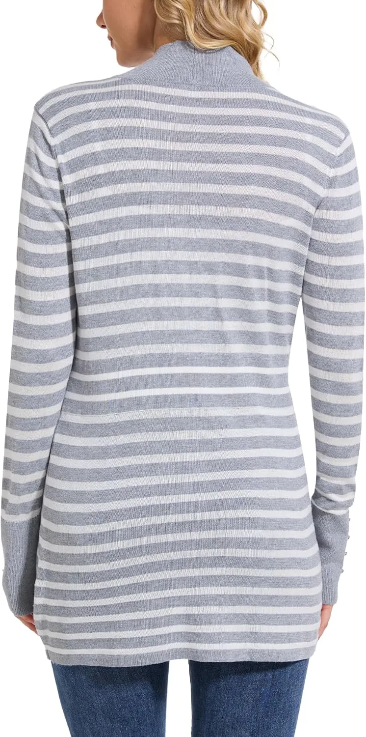 Cardigan for Women Dressy Casual Long Sleeve Open Front Knit Cardigan Sweaters