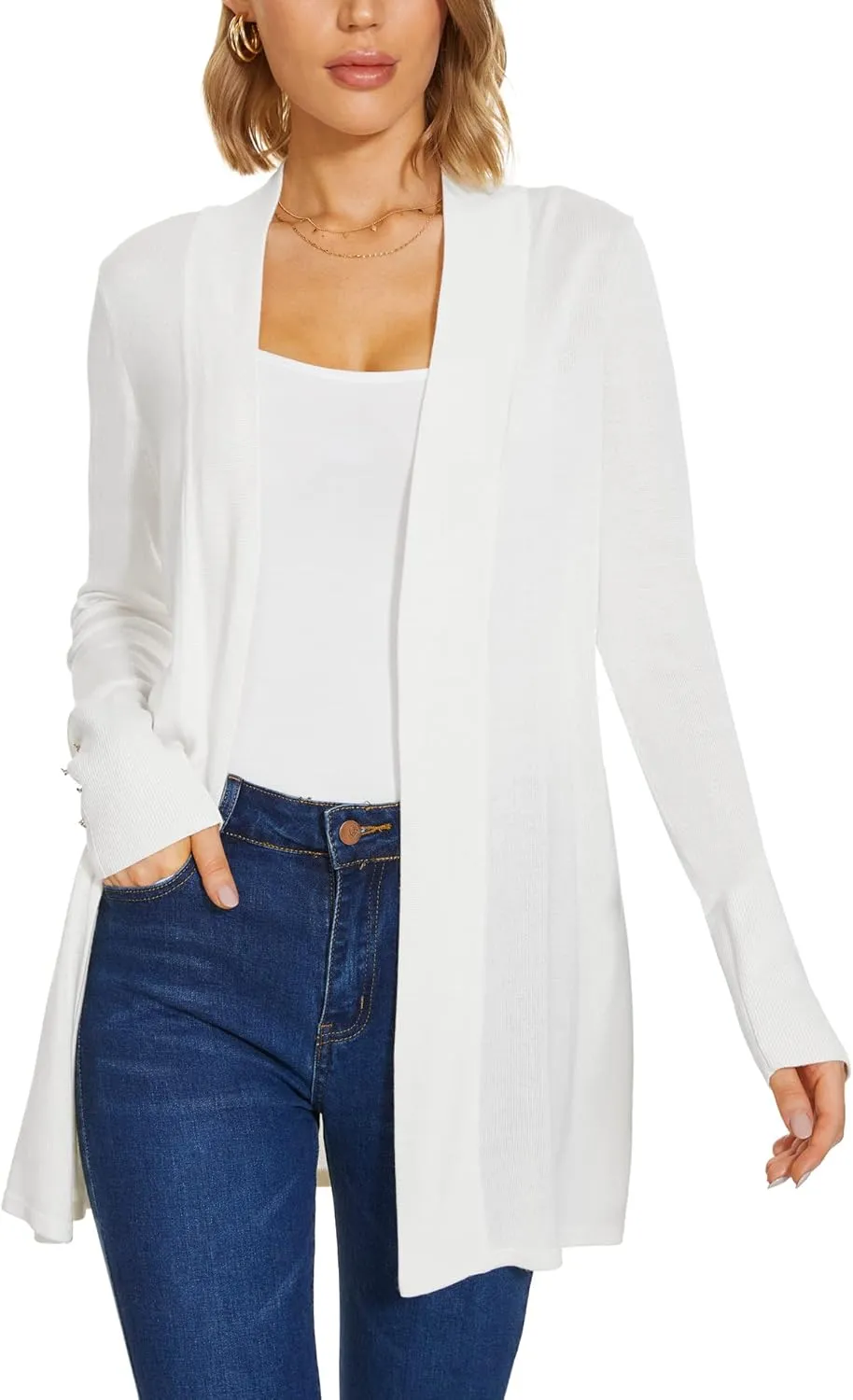 Cardigan for Women Long Sleeve Cardigan Sweaters for Spring Fall