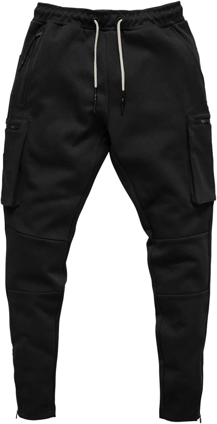 Cargo Pants for Men Big and Tall Winter Sweatpants for Mens Thick Warm Jogger Pants Cinch Bottom Running Joggers Soft