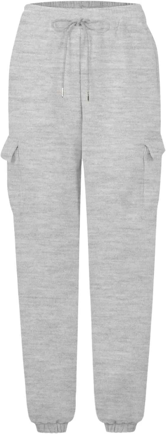 Cargo Sweatpants for Teen Girls Cinch Bottom Baggy Trousers High Waisted Soft with Pockets Lounge Pants Joggers Comfy