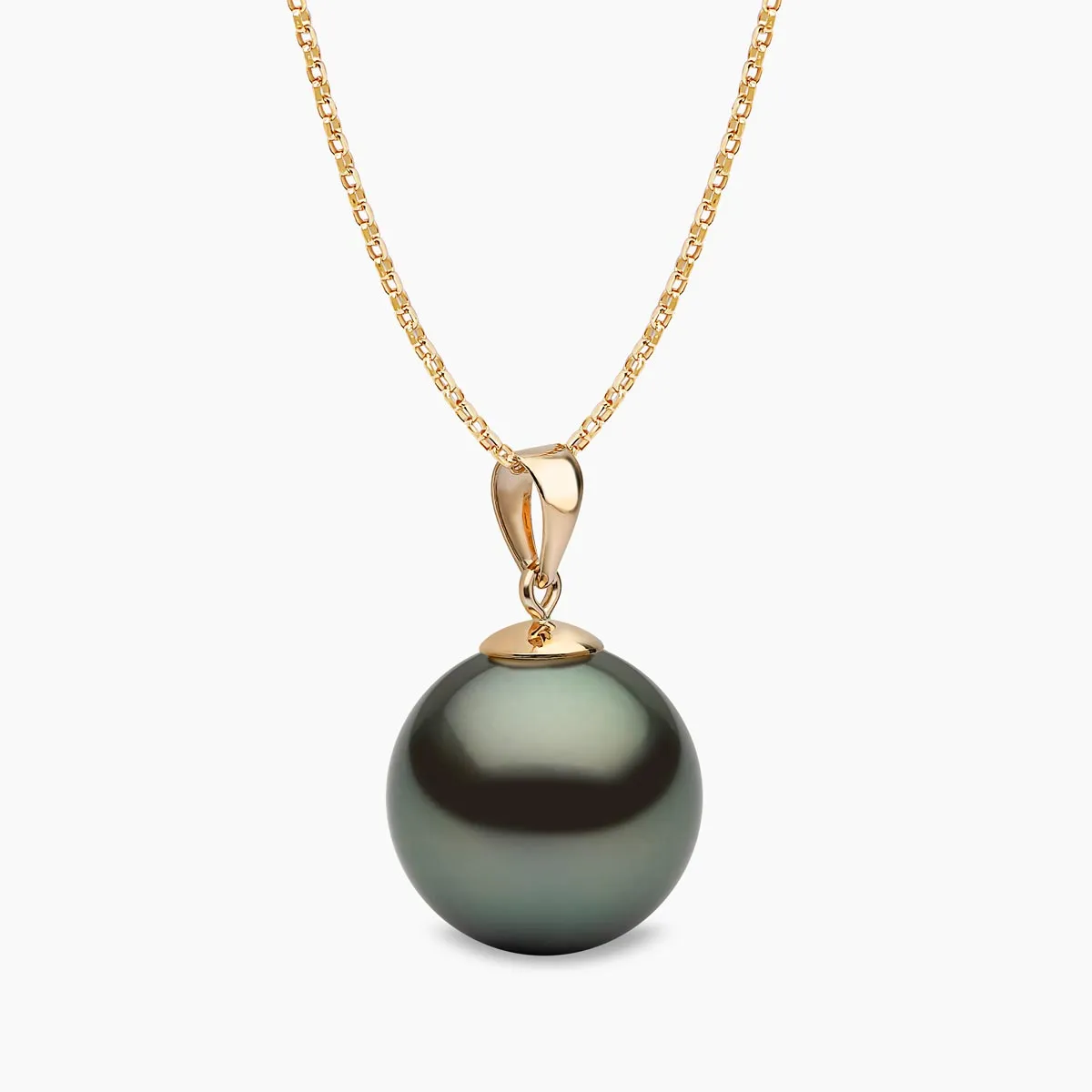 Classic 18K Gold Tahitian Pearl Pendant