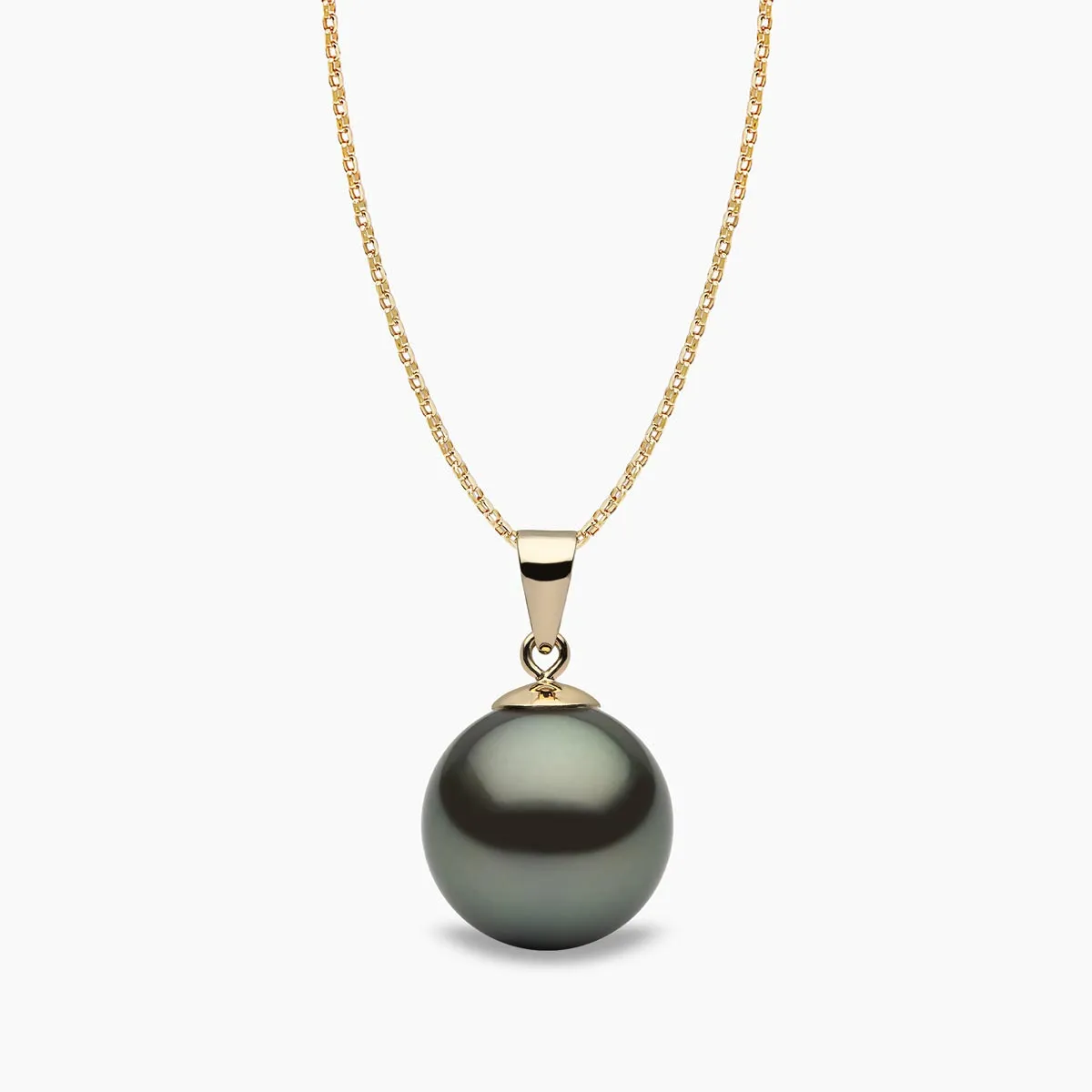 Classic 18K Gold Tahitian Pearl Pendant