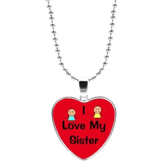Colorful Jigsaw Puzzle Autism Awareness Hope Necklace Love Heart Shape Glass Cabochon Pendant Necklace Kids Autism Jewelry Gifts