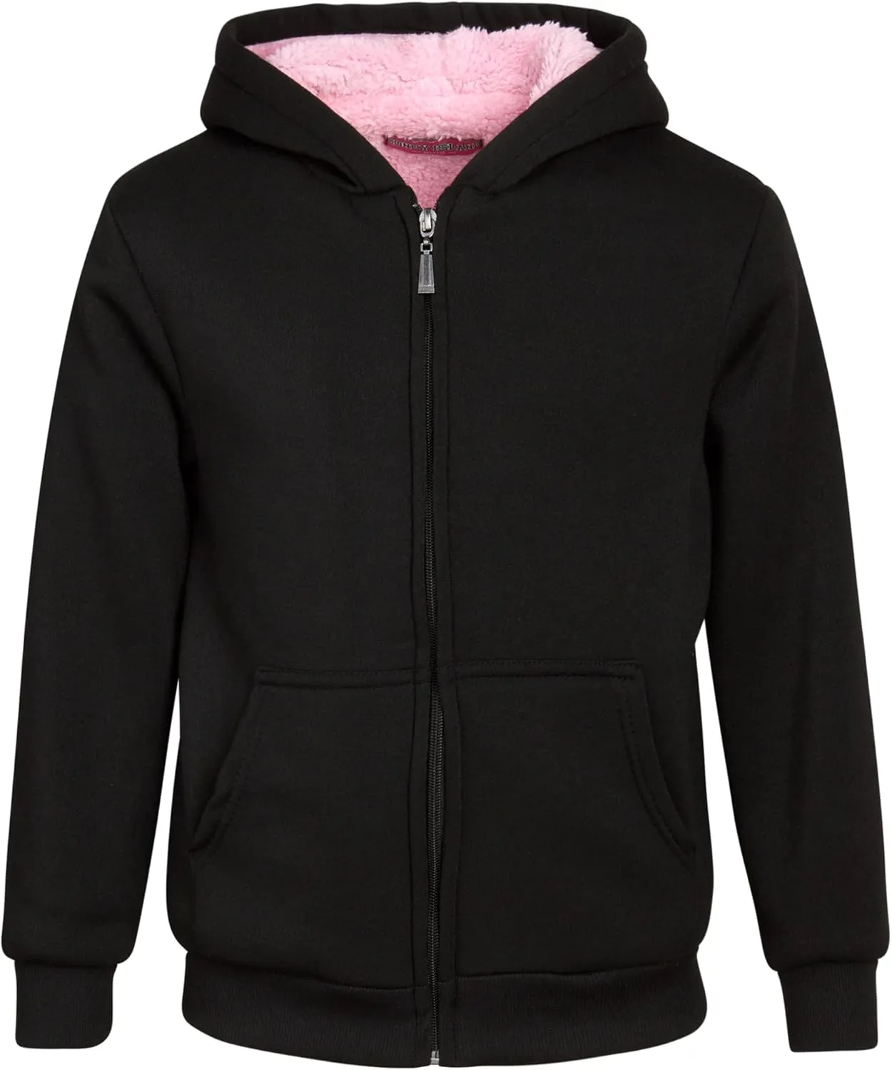 Coney Island Girls Sweatshirt - Cozy Warm Sherpa Lined Soft Fleece Zip Up Hoodie Sweatshirt for Girls (Sizes Run Small: 4-16)