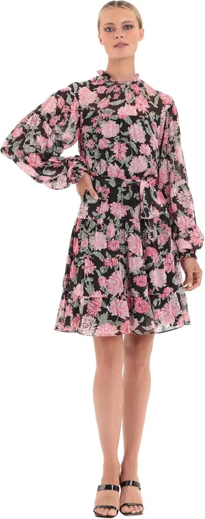 Donna Morgan Women's Fully Tiered Mini Dress