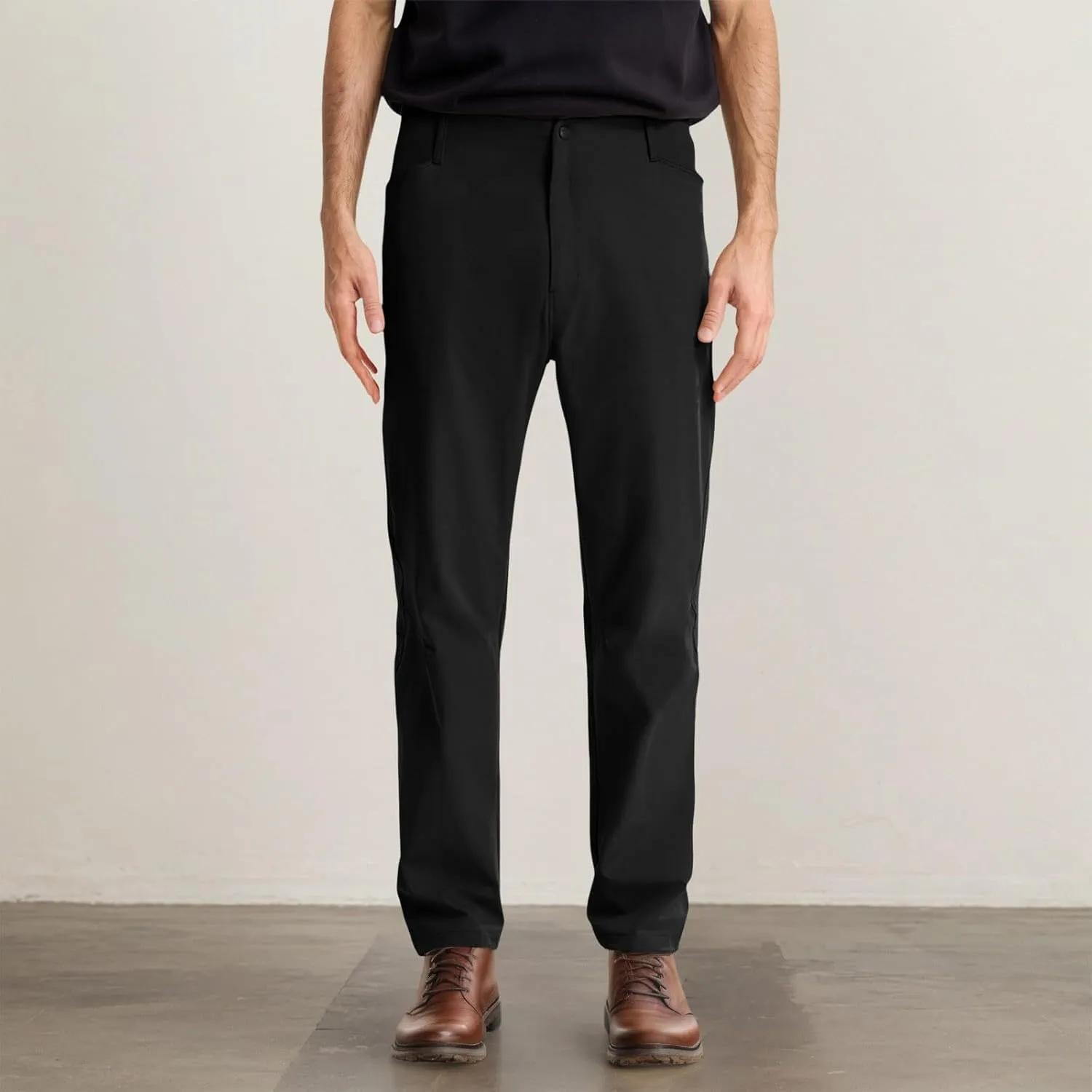 Dress Pants for Men Slim Fit Business Casual Expandable Waist Sweatpants Plus Size Straight Leg Golf Summer Suit Pants