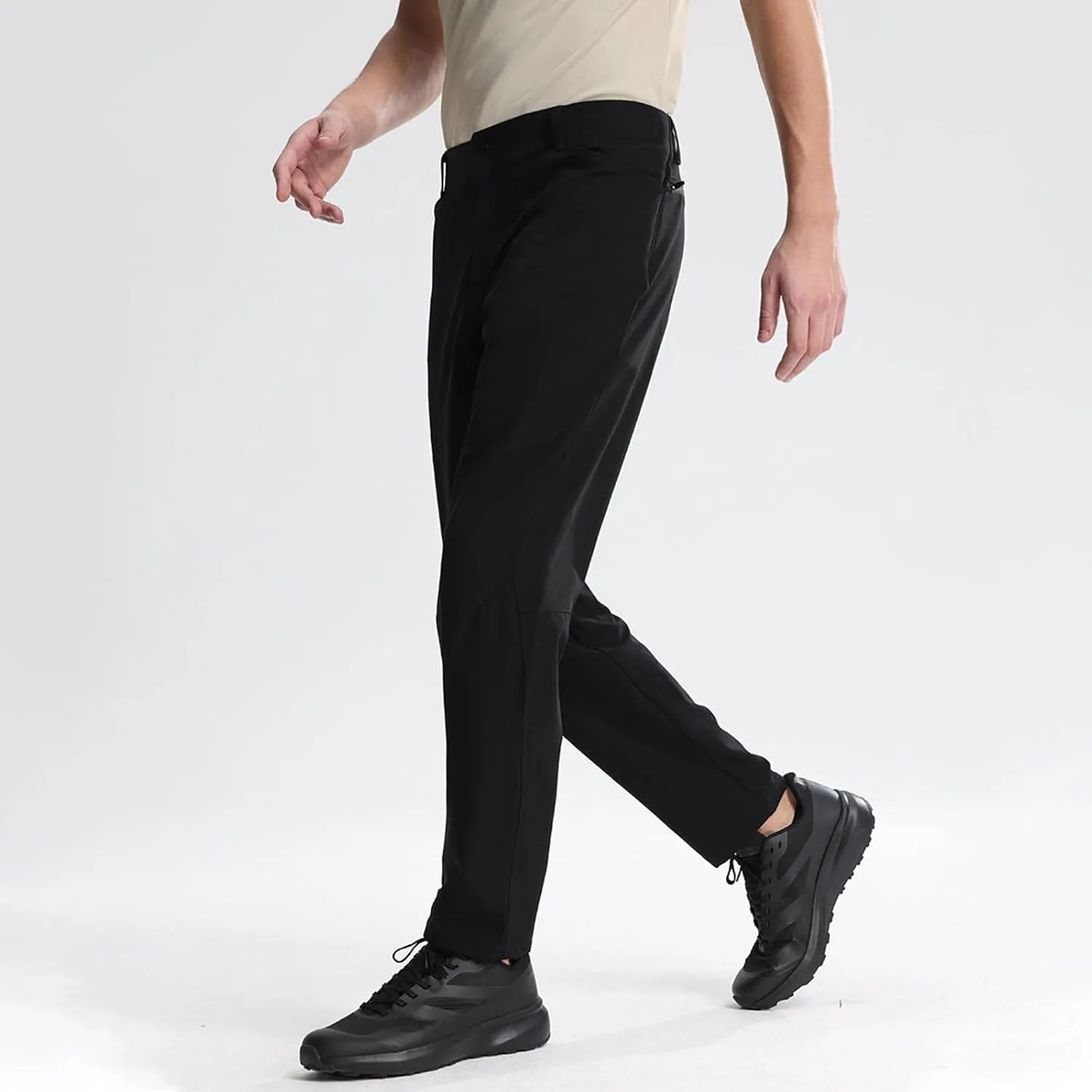 Dress Pants for Men Slim Fit Business Casual Expandable Waist Sweatpants Plus Size Straight Leg Golf Summer Suit Pants