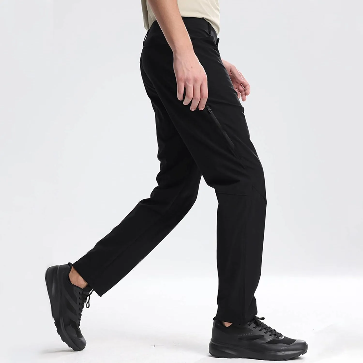 Dress Pants for Men Slim Fit Business Casual Expandable Waist Sweatpants Plus Size Straight Leg Golf Summer Suit Pants
