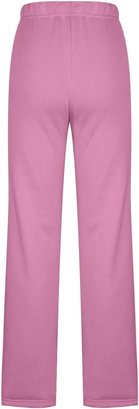 JOAU Women's Plus Size Loose Fit Elastic High Waist Pants Casual Straight Leg Baggy Trousers Soft Loungewear with Pockets