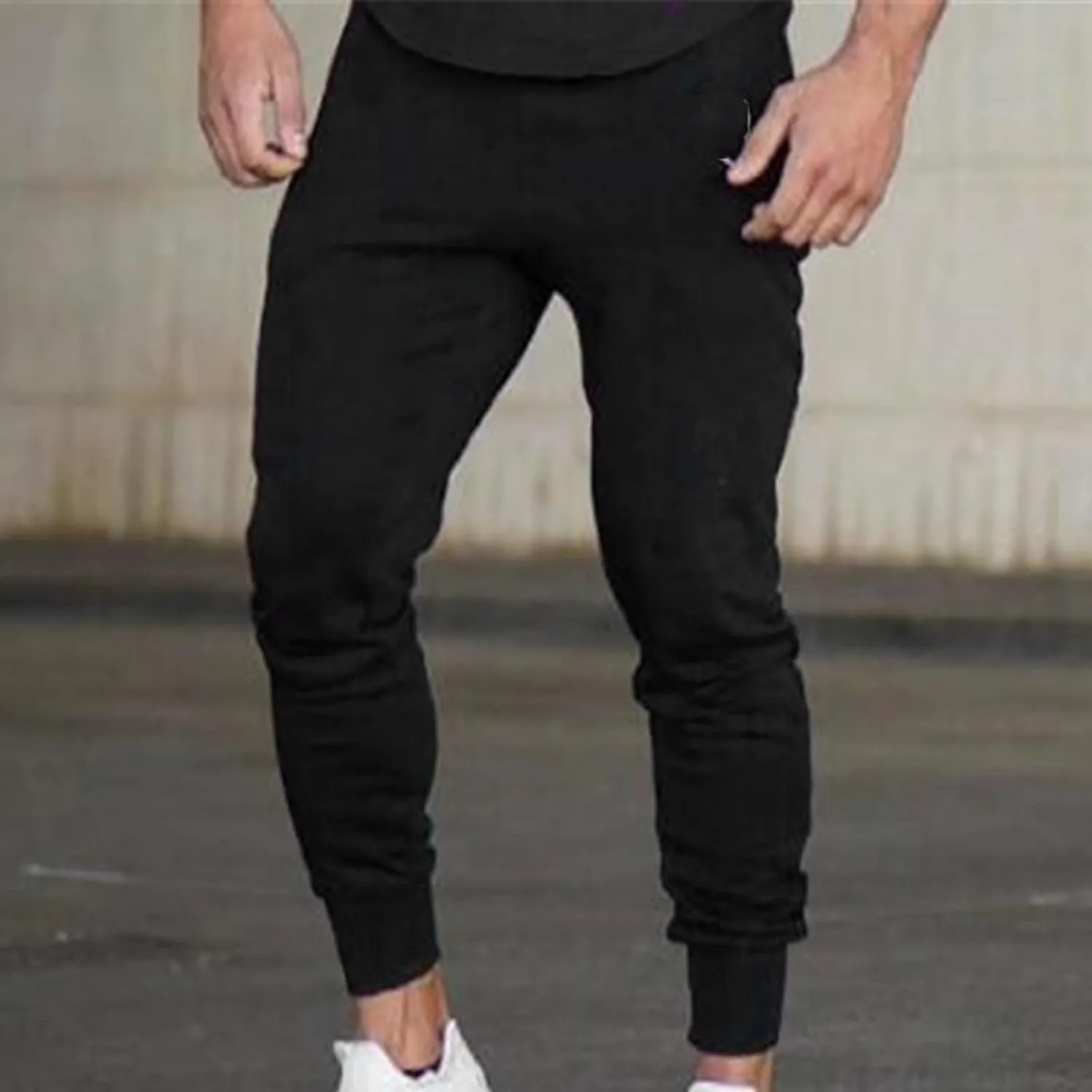 Joggers for Men, Mens High Street Fashion Leisure Loose Sports Running Solid Color Lace Up Pant Sweatpants Trouser