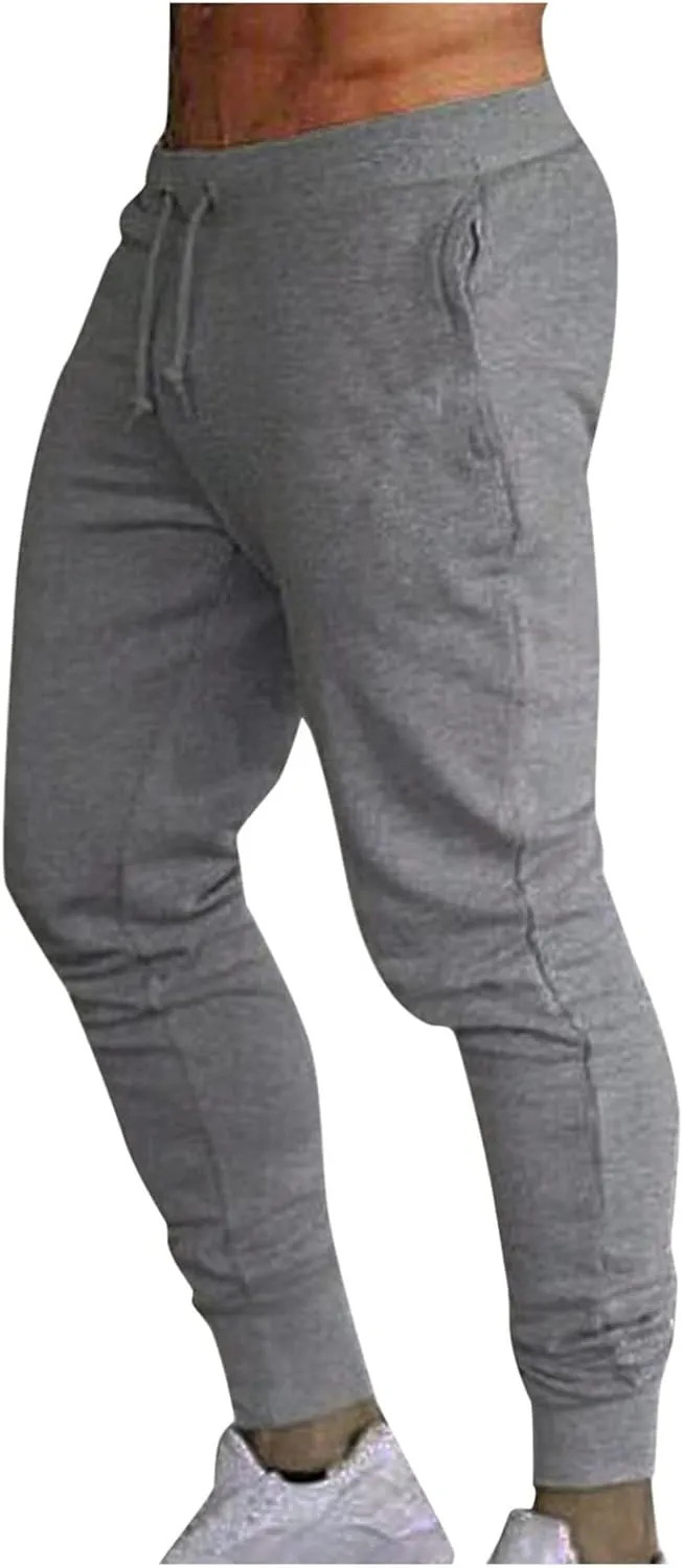 Joggers for Men, Mens High Street Fashion Leisure Loose Sports Running Solid Color Lace Up Pant Sweatpants Trouser
