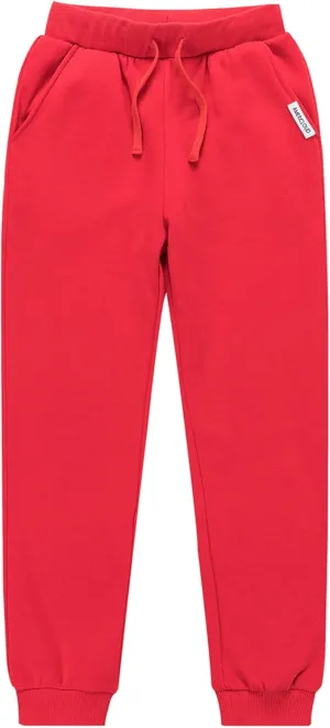 Kids Soft Brushed Fleece Jogger Sweatpants Adjustable Drawstring Casual Pants for Boys and Girls 3-12 Years