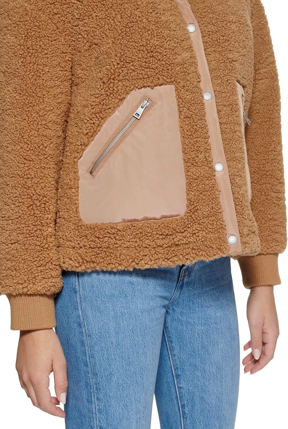 Levi's Women's Sherpa Teddy Jacket (Standard & Plus Sizes)