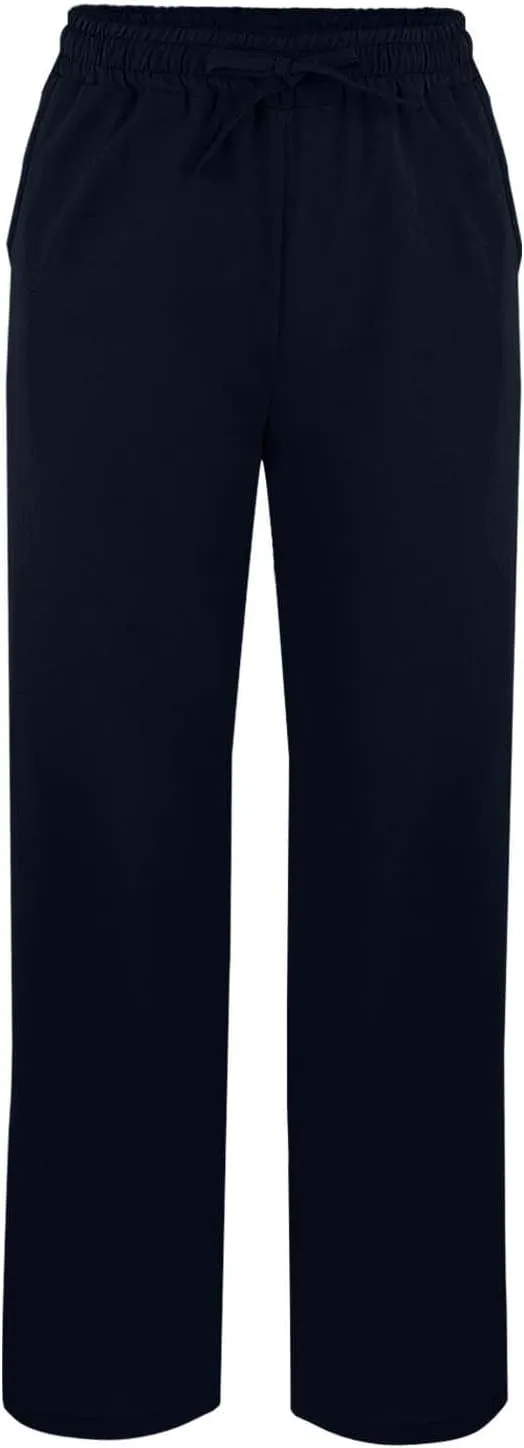Lightweight Casual Linen Pants for Women Summer Stretchy Drawstring Hem Ankle Trousers Travel Beach Home Casual Pants
