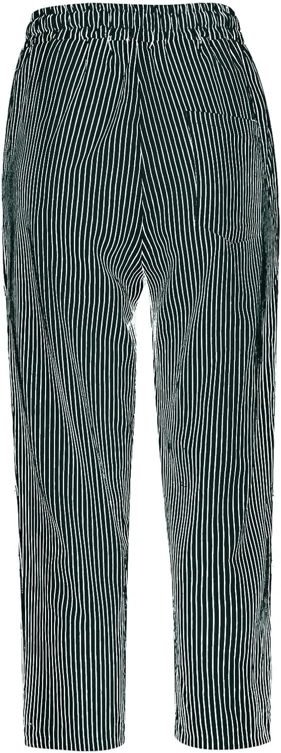 Linen Capri Pants for Women High Waisted Summer Capri Pants Elastic Waist Cotton Linen Yoga Cropped Trousers
