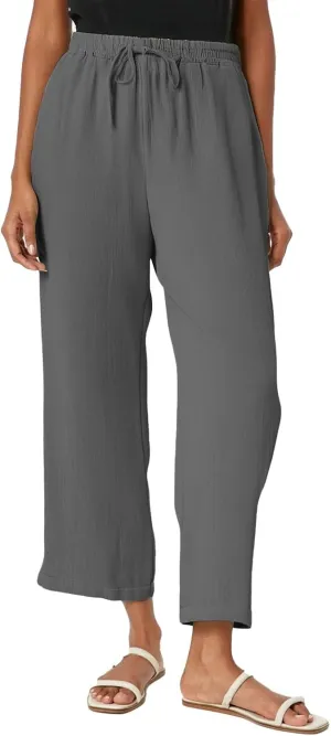 Linen Drawstring Pants Women Vacation Outfits Beach 2025 Solid Casual Pants with Pockets Easter Lightweight Flowy Sweatpants