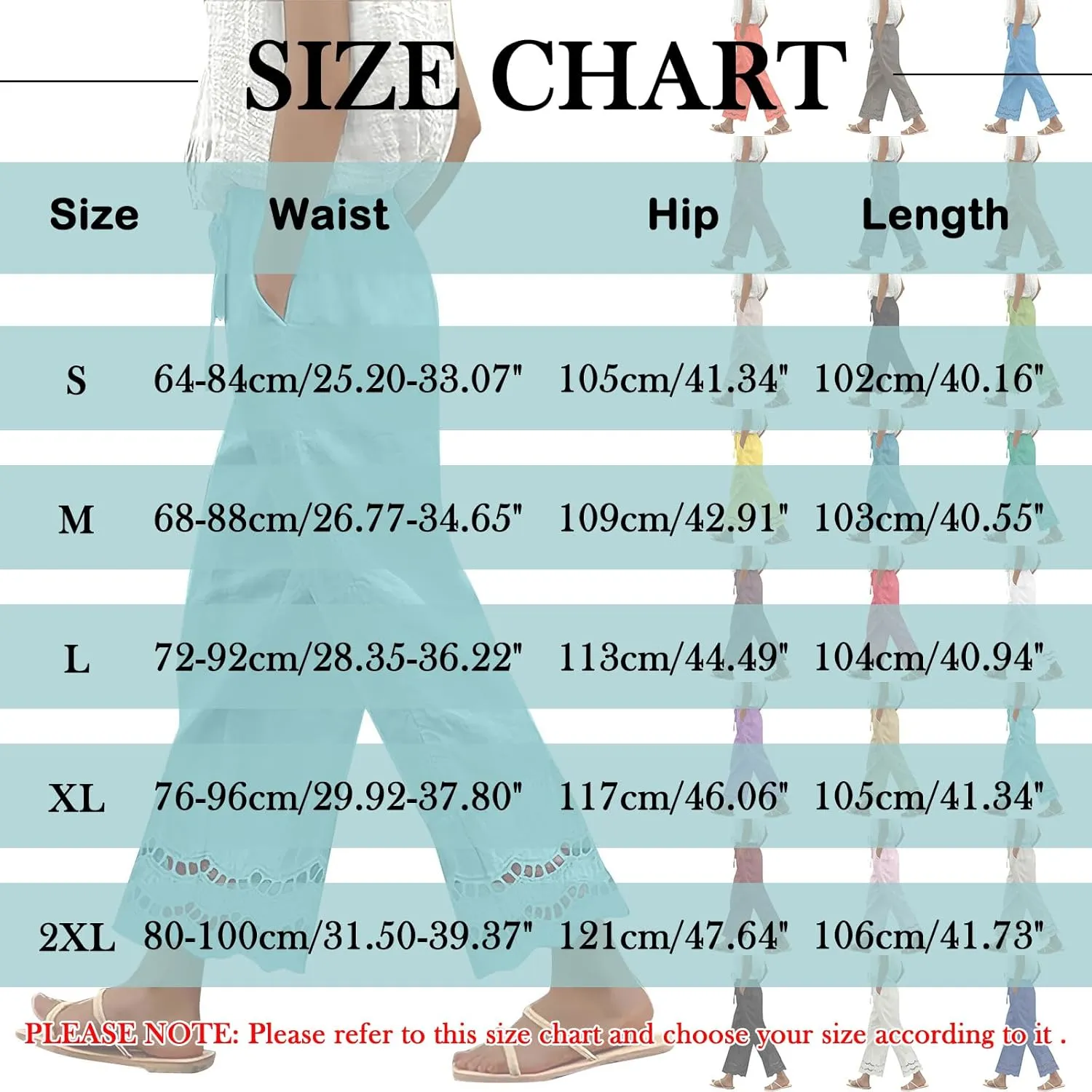 Linen Pants Women Wide Leg Cropped Lounge Trousers Drawstring Elastic Waist Summer Boho Palazzo Flowy Pant Outfits