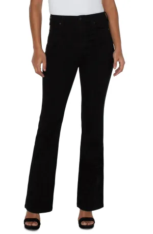 Liverpool Lucy High Waist Bootcut Jeans In Black Rinse 32 in