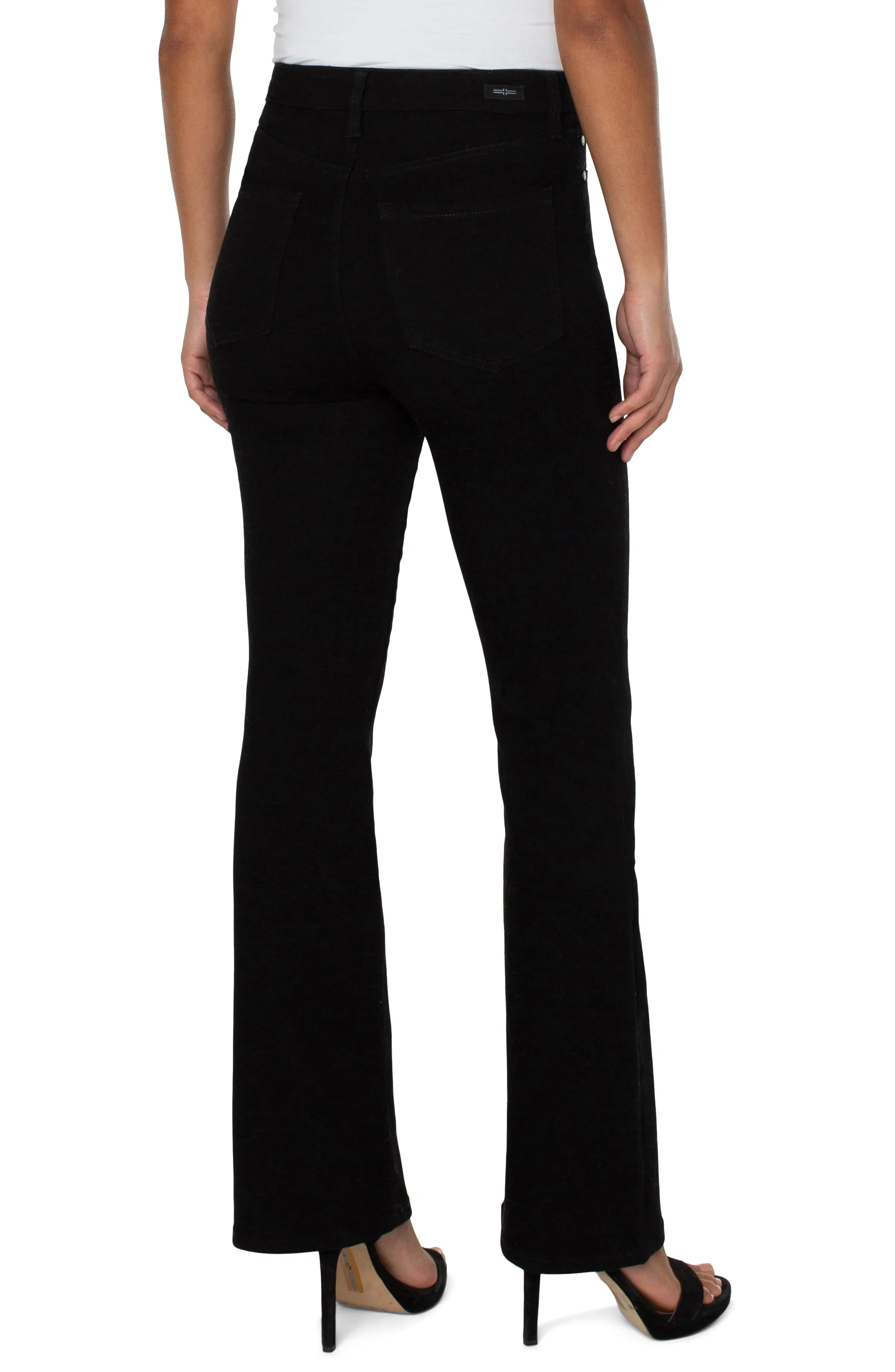 Liverpool Lucy High Waist Bootcut Jeans In Black Rinse 32 in