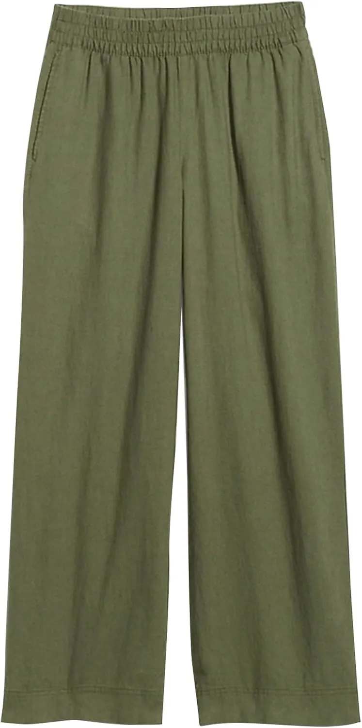 Long Palazzo Pants for Women Outfits 2025 Flowy Pants with Pockets High Waist Slim Lightweight Solid Straight Leg Sweatpants