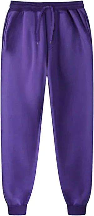 Men's Autumn Winter Pants Color Trousers Drawstring Athletic Joggers Sweatpants Outdoor Wearing Pants with Pockets