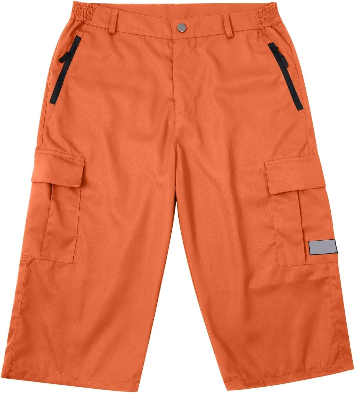 Mens Below Knee Cargo Shorts Multi Pockets Lightweight Outdoor Hiking Work Shorts for Men Athleric Fit Quick Dry Capri Pants