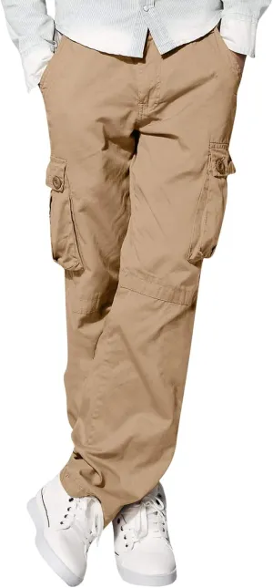 Men's Cargo Pants Casual Multi Pockets Twill Chino Pants Athletic Sweatpant Loose-Fit Classic Lightweight Daily Wear