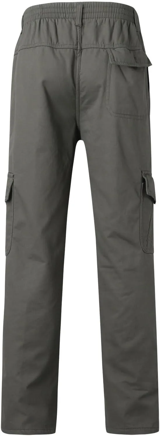 Men's Cargo Pants Outdoor Workout Travel Joggers Athletic Camping Hiking Pants with Pockets Waterproof Tactical Pants