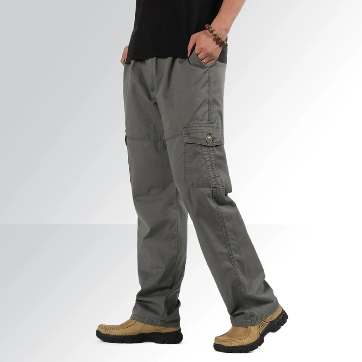 Men's Cargo Pants Outdoor Workout Travel Joggers Athletic Camping Hiking Pants with Pockets Waterproof Tactical Pants