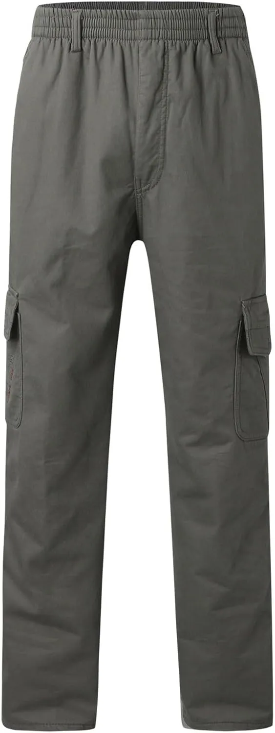 Men's Cargo Pants Outdoor Workout Travel Joggers Athletic Camping Hiking Pants with Pockets Waterproof Tactical Pants