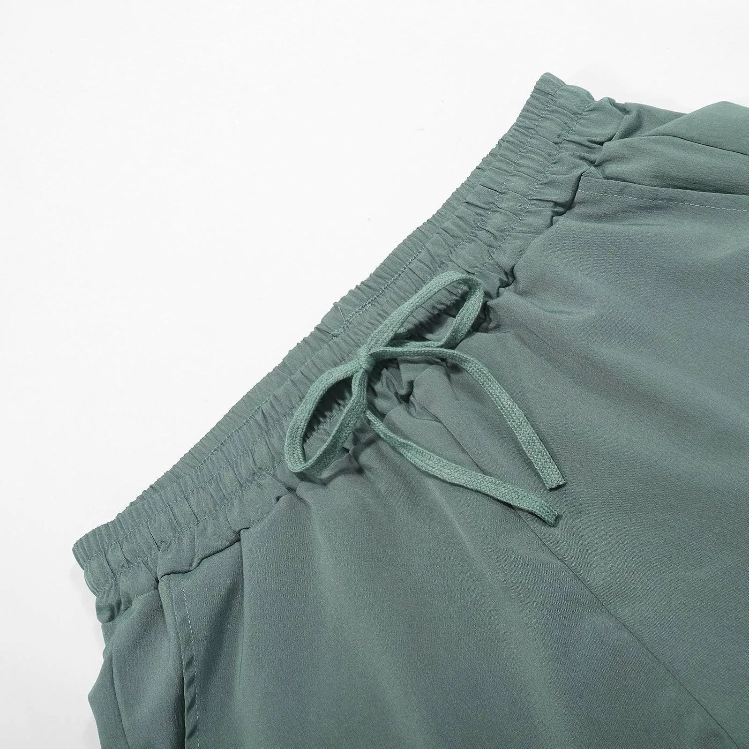 Mens Casual Linen Pants Workout Athletic Joggers Loose and Light Trousers Lightweight Pant Leisure and Daily Wear