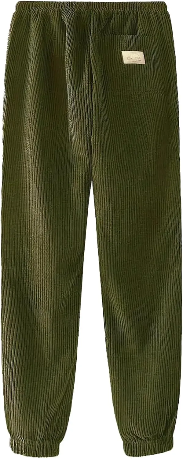 Men's Casual Pants, Beach Summer Elastic Waist Drawstring Pants Lightweight Linen Trousers Ankle Tied Sweatpants for Men