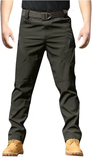 Mens Casual Tactical Cargo Pants Ripstop Work Pants Joggers Hiking Pants Summer Autumn Trousers with Pockets