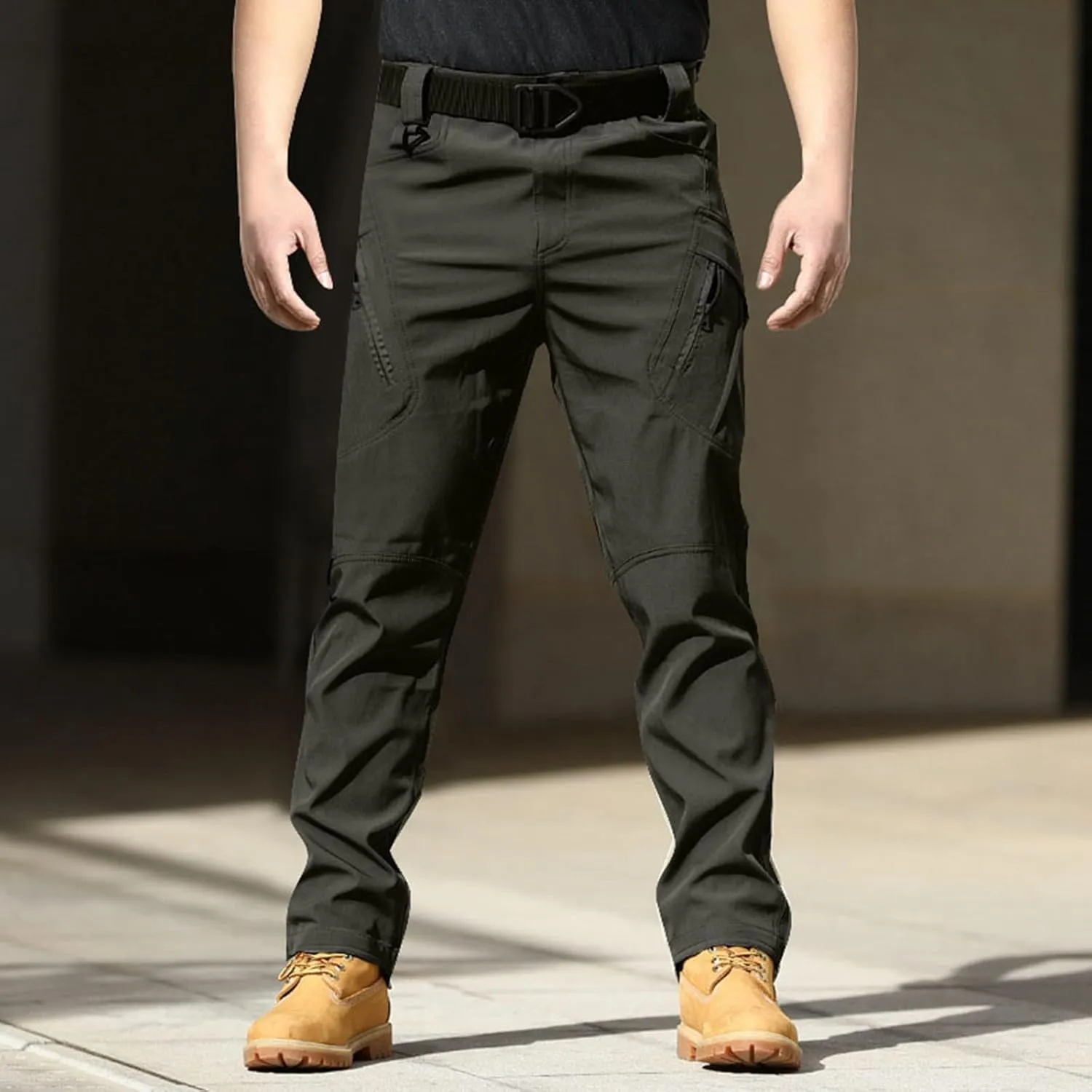 Mens Casual Tactical Cargo Pants Ripstop Work Pants Joggers Hiking Pants Summer Autumn Trousers with Pockets