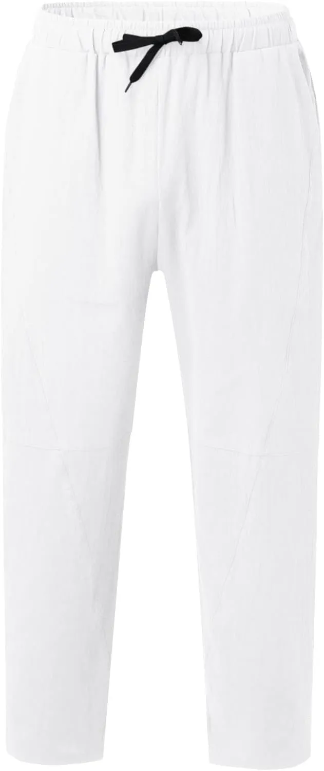 Men's Fashion Pants Baggy Wide Straight Leg Joggers Loose Fit Workout Pants Leisure and Daily Wear Trousers