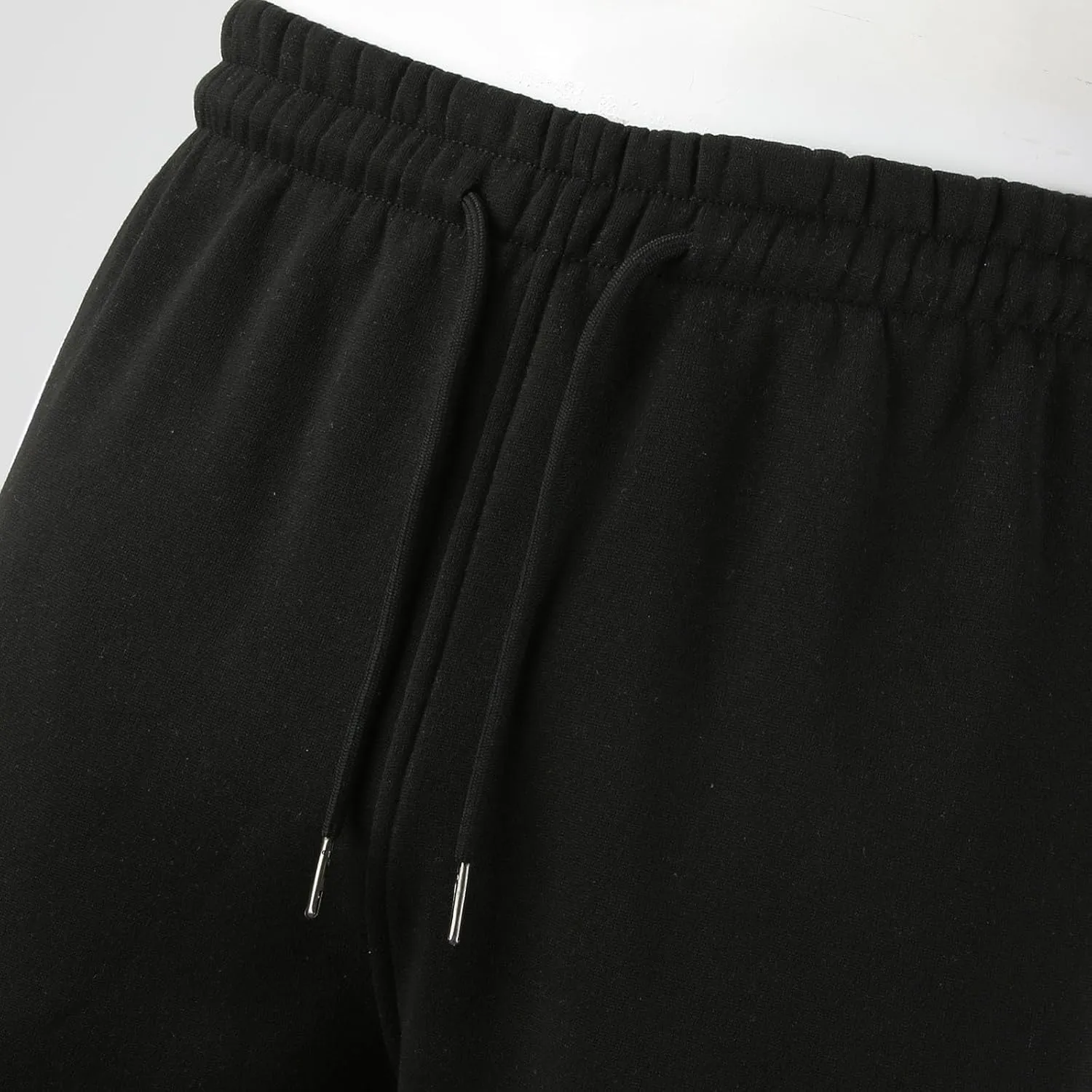 Men's Fleece Cargo Sweatpants Drawstring Loose Fit Sweatpants Casual Athletic Sports Trousers for Men with Pockets