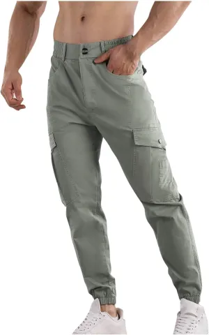 Men's Joggers Casual Lightweight Active Athletic Workout Pants Slim Fit Sports Casual Trendy Pants with Pocket