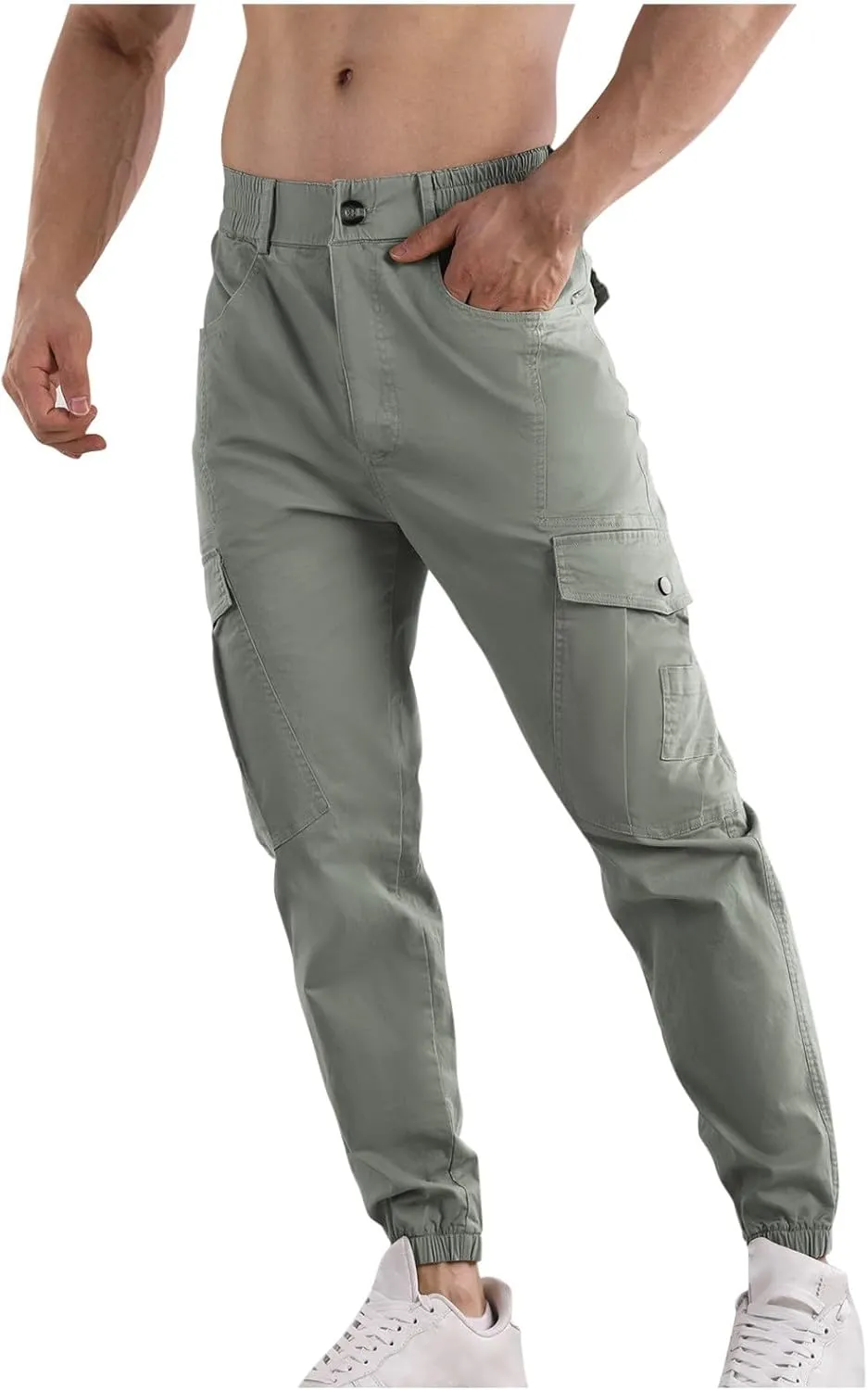 Men's Joggers Casual Lightweight Active Athletic Workout Pants Slim Fit Sports Casual Trendy Pants with Pocket
