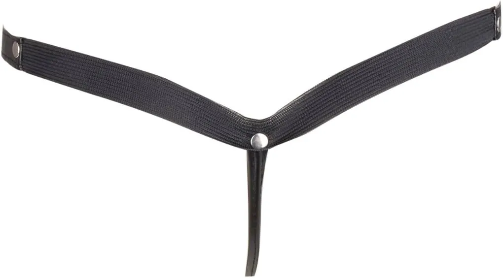 Men's Sexy Wet Look Leather Open Front Hole G-String Thongs Bikini Briefs T Back Underwear
