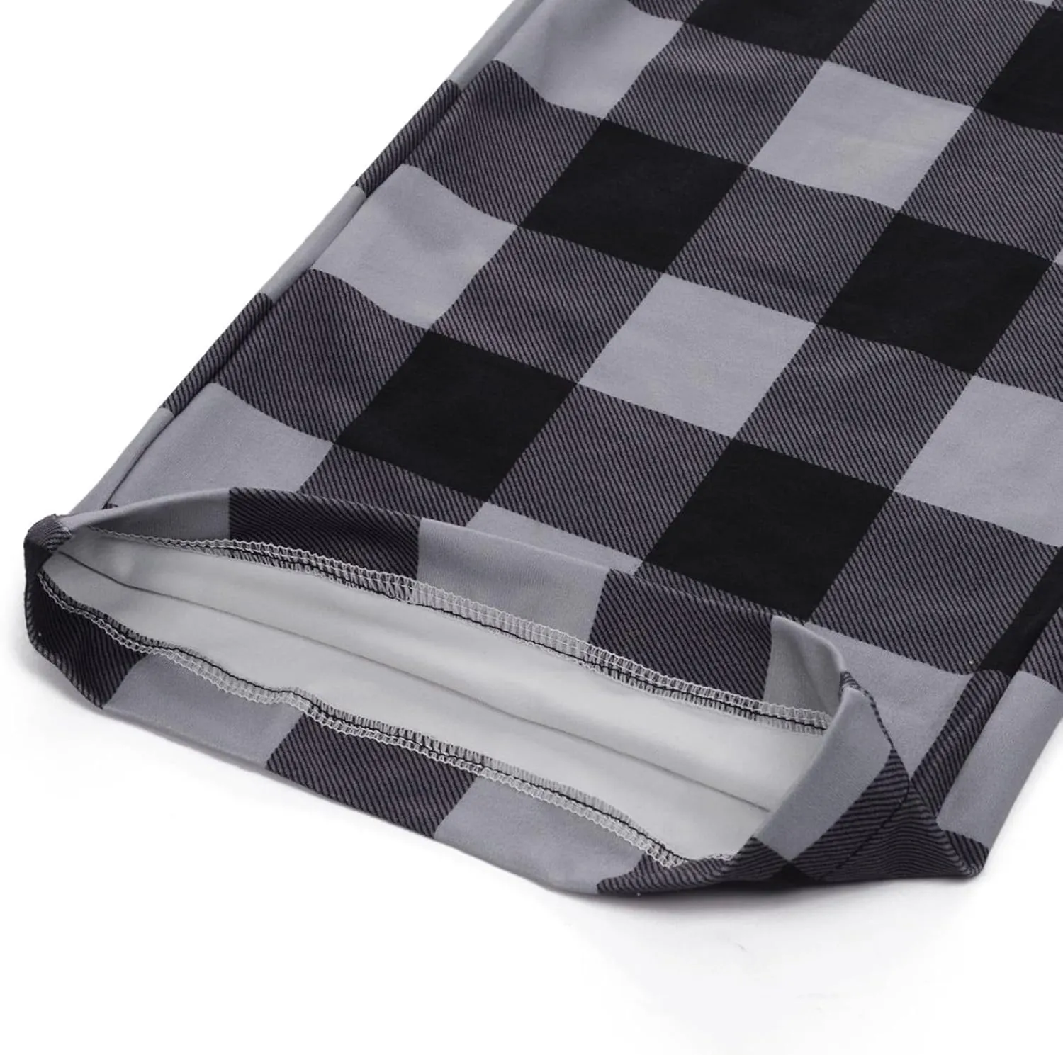 Mens Soft Plaid Long Elastic Waist with 2 Pockets Fleece Sleep Lounge Pajama Bottoms Pants