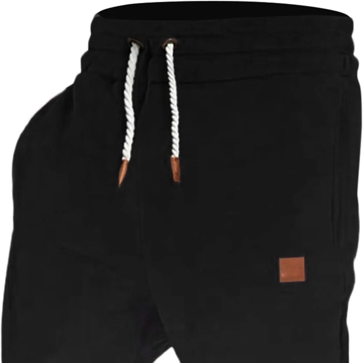 Mens Sweatpants with Pockets, Elastic Waist Casual Drawstring Jogger Sweat Pant, Workout Athletic Tapered Sport Trouser